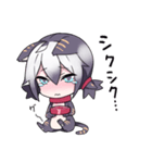 黒猫少女スタンプ（個別スタンプ：6）