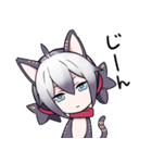黒猫少女スタンプ（個別スタンプ：7）