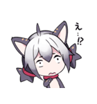 黒猫少女スタンプ（個別スタンプ：8）