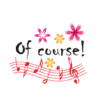 music and flower（個別スタンプ：20）