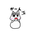 白猫くんのリアクション集（個別スタンプ：11）
