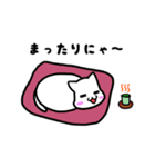 白猫くんのリアクション集（個別スタンプ：31）