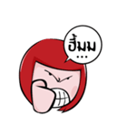igirl Red head（個別スタンプ：6）