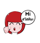 igirl Red head（個別スタンプ：9）