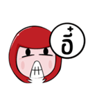 igirl Red head（個別スタンプ：14）