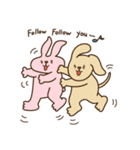 Rabbit and dog's friends 2（個別スタンプ：18）