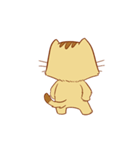 Brown Funny Cat (EN)（個別スタンプ：3）