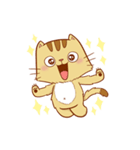 Brown Funny Cat (EN)（個別スタンプ：4）