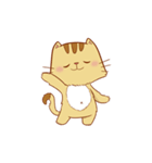 Brown Funny Cat (EN)（個別スタンプ：10）