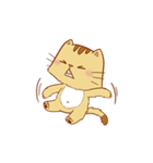 Brown Funny Cat (EN)（個別スタンプ：14）