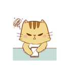 Brown Funny Cat (EN)（個別スタンプ：15）