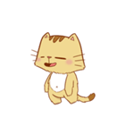 Brown Funny Cat (EN)（個別スタンプ：19）