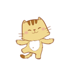 Brown Funny Cat (EN)（個別スタンプ：20）