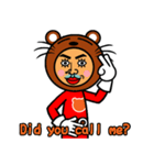 Bear man (english)（個別スタンプ：1）