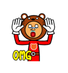 Bear man (english)（個別スタンプ：2）