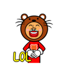 Bear man (english)（個別スタンプ：3）