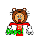 Bear man (english)（個別スタンプ：13）