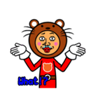 Bear man (english)（個別スタンプ：18）