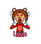 Bear man (english)（個別スタンプ：26）