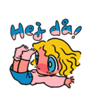 女の子と鳥とスウェーデン語（個別スタンプ：2）