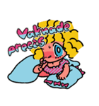 女の子と鳥とスウェーデン語（個別スタンプ：9）