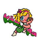 女の子と鳥とスウェーデン語（個別スタンプ：14）