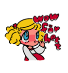 女の子と鳥とスウェーデン語（個別スタンプ：17）