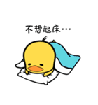 Curly hair chicken ＆ Smile duck（個別スタンプ：3）