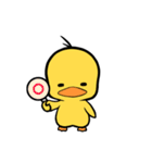 Curly hair chicken ＆ Smile duck（個別スタンプ：8）