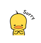 Curly hair chicken ＆ Smile duck（個別スタンプ：18）