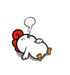 Curly hair chicken ＆ Smile duck（個別スタンプ：29）