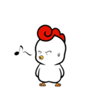 Curly hair chicken ＆ Smile duck（個別スタンプ：34）