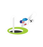 Olivera Naughty Golf Ball（個別スタンプ：8）
