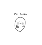 Konklom ,the little ghost (English Ver.)（個別スタンプ：25）