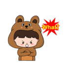 Teddy Boy ＆ Kitty Girl（個別スタンプ：3）