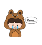 Teddy Boy ＆ Kitty Girl（個別スタンプ：16）