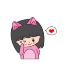 Teddy Boy ＆ Kitty Girl（個別スタンプ：35）