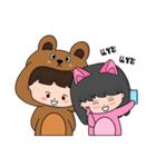 Teddy Boy ＆ Kitty Girl（個別スタンプ：38）
