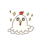 calm face chicken（個別スタンプ：11）