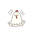 calm face chicken（個別スタンプ：12）