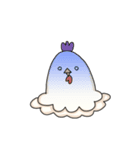calm face chicken（個別スタンプ：14）