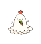 calm face chicken（個別スタンプ：15）