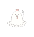 calm face chicken（個別スタンプ：16）