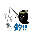 ブラックオバケ（個別スタンプ：10）