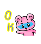 Pink Bear is so sweet（個別スタンプ：7）
