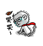 Glasses monkey make one's debut（個別スタンプ：14）