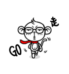 Glasses monkey make one's debut（個別スタンプ：17）
