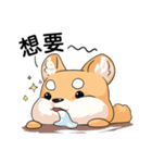 Shiba inu expressive face（個別スタンプ：16）