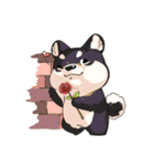 Shiba inu expressive face（個別スタンプ：18）