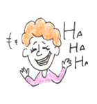 scribbling curly hair girl（個別スタンプ：10）